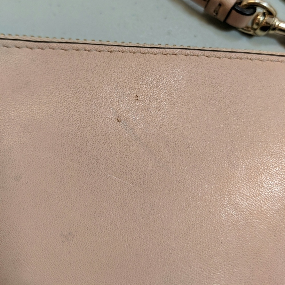Coach Pink Leather Wristlet Small w/ Two Pockets - Picture 6 of 8